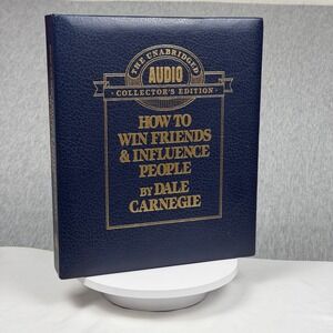Dale Carnegie How to Win Friends Audio Collector's Ed 8 Cassettes + Book Set